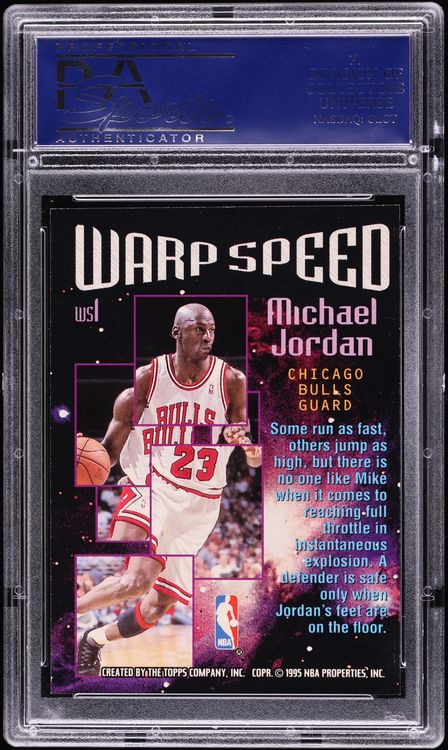 1995 Stadium Club Warp Speed Michael Jordan #WS1 PSA 10 GEM MINT