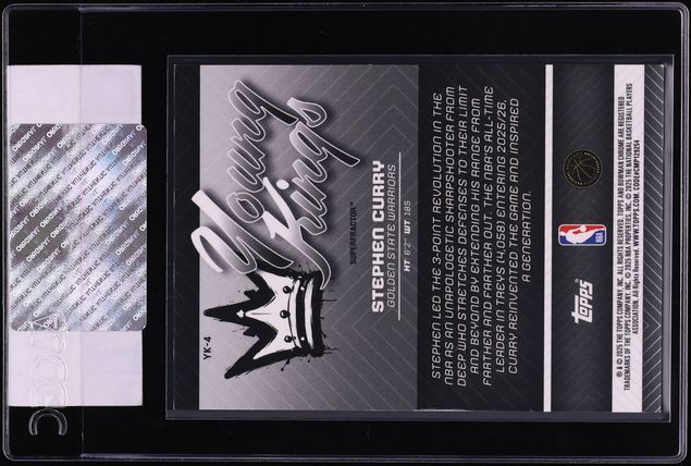 2025 Bowman Chrome Young Kings Superfractor Stephen Curry 1/1 #YK-4 CGC AUTH