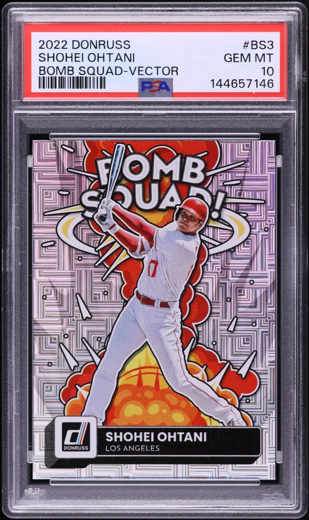 2022 Donruss Bomb Squad Vector Shohei Ohtani #BS-3 PSA 10 GEM MINT