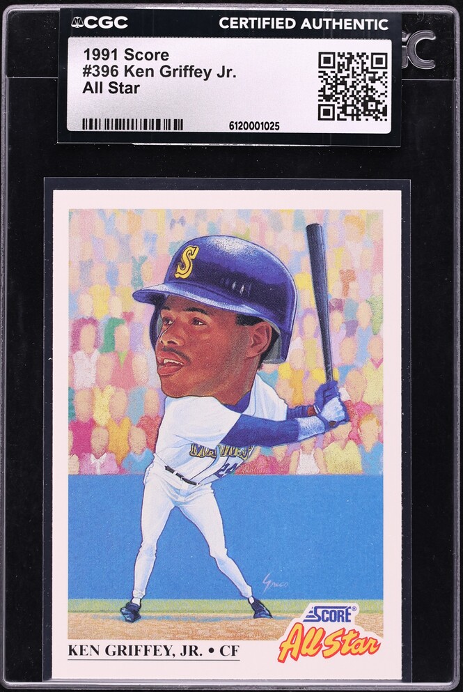 1991 Score All-Star Ken Griffey Jr. #396 CGC AUTH