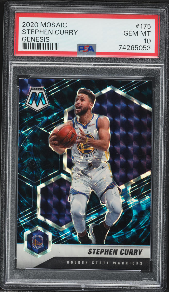 2020 Panini Mosaic Genesis Stephen Curry #175 PSA 10 GEM MINT