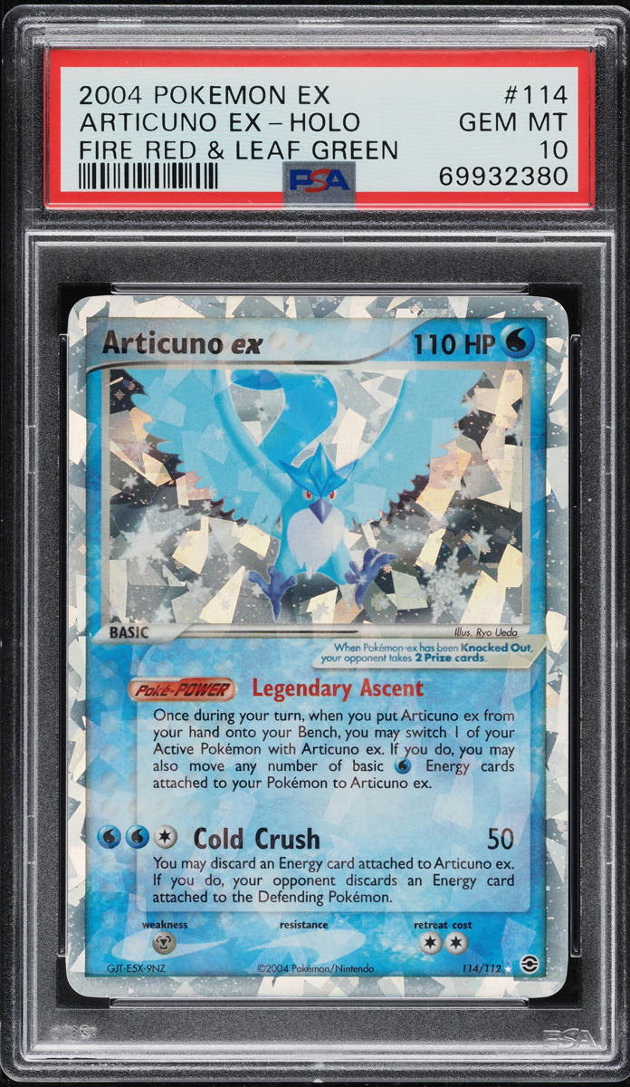 2004 Pokemon EX Fire Red & Leaf Green Holo Articuno ex #114 PSA 10 GEM MINT