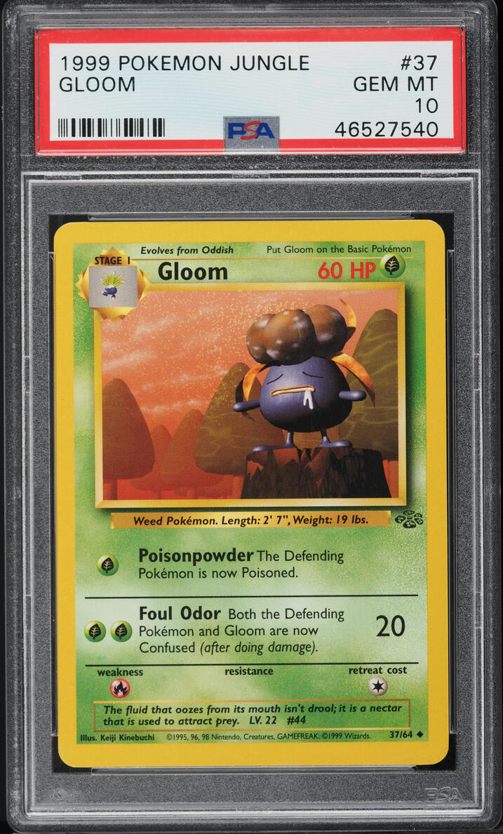 1999 Pokemon Jungle Gloom #37 PSA 10 GEM MINT