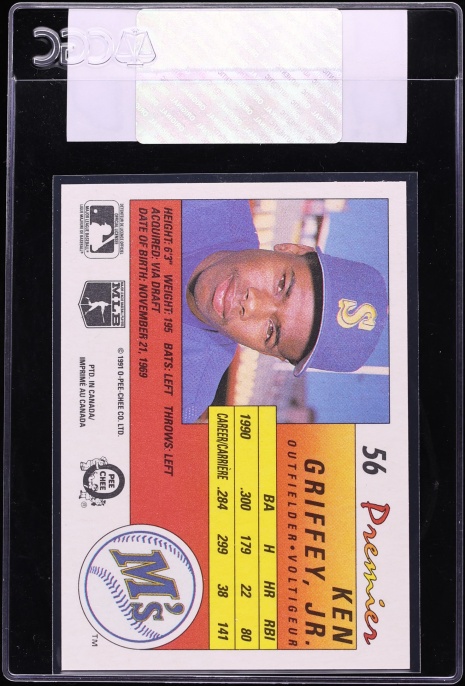 1991 O-Pee-Chee Premier Ken Griffey Jr. #56 CGC AUTH