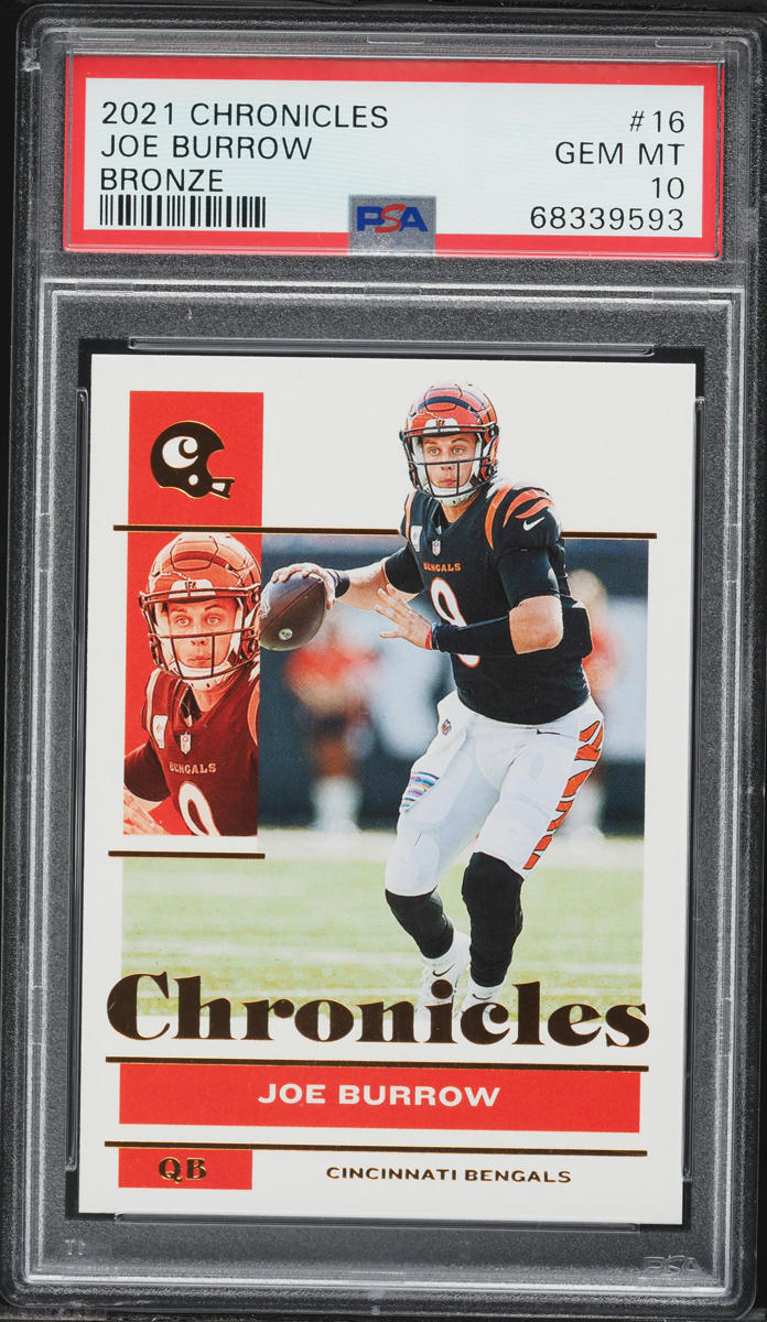 2021 Panini Chronicles Bronze Joe Burrow #16 PSA 10 GEM MINT