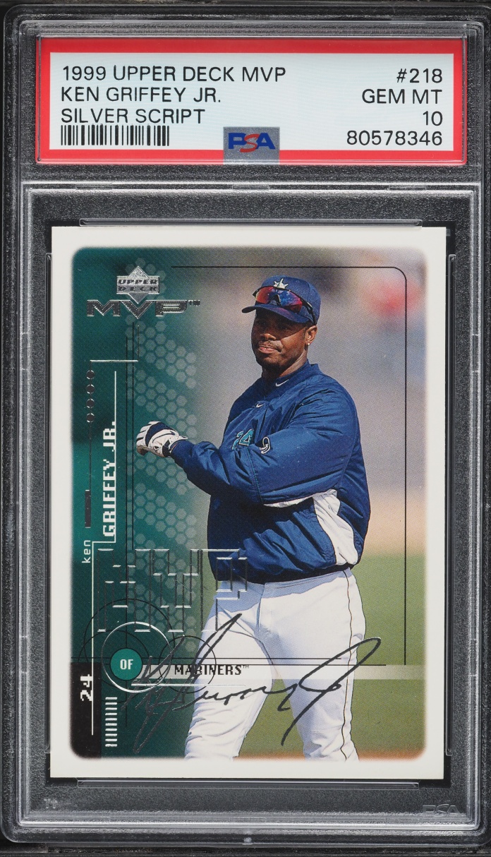 1999 Upper Deck MVP Silver Script Ken Griffey Jr. #218 PSA 10 GEM MINT