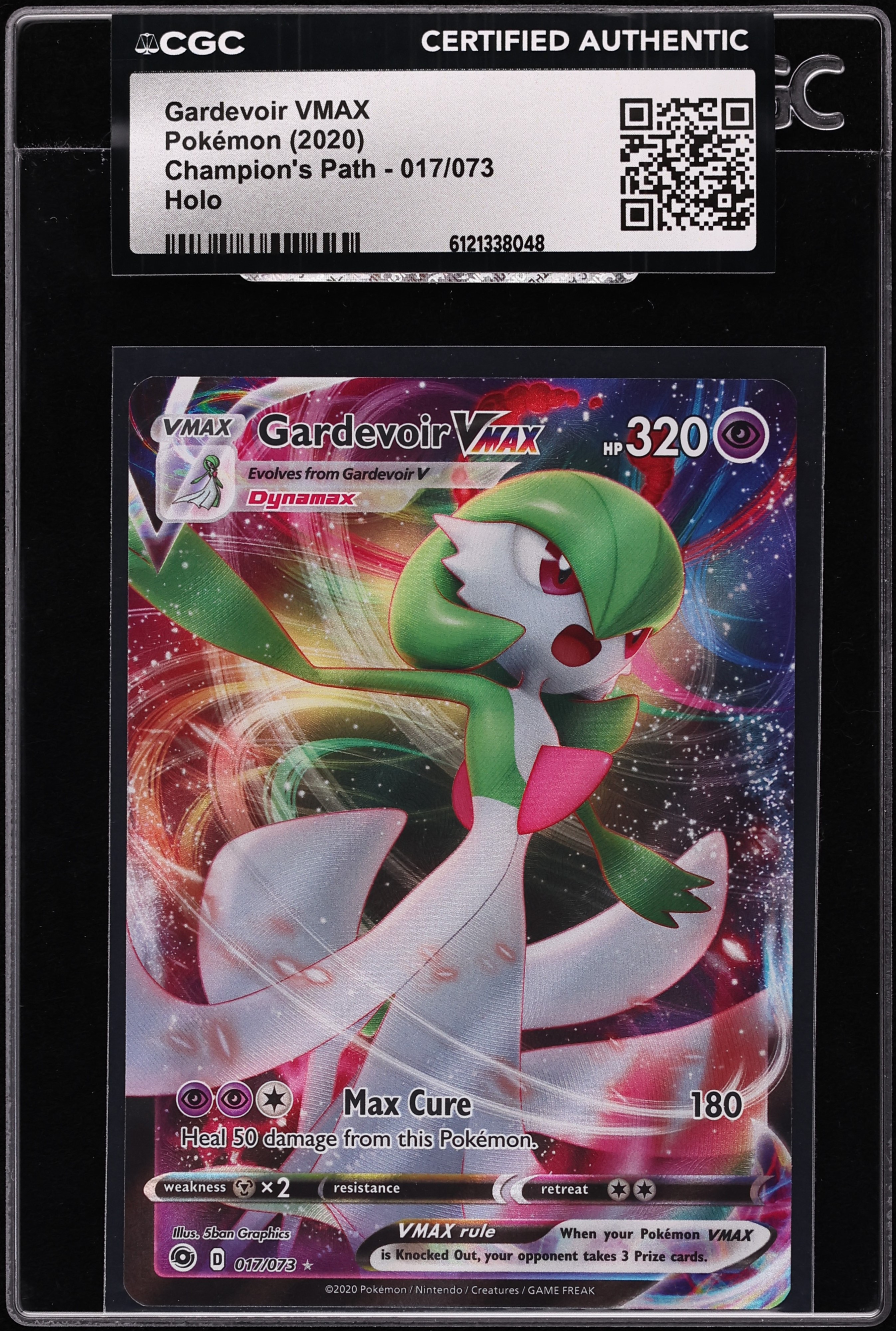 2020 Pokemon Sword & Shield Champion's Path Full Art Gardevoir VMAX #17 CGC AUTH