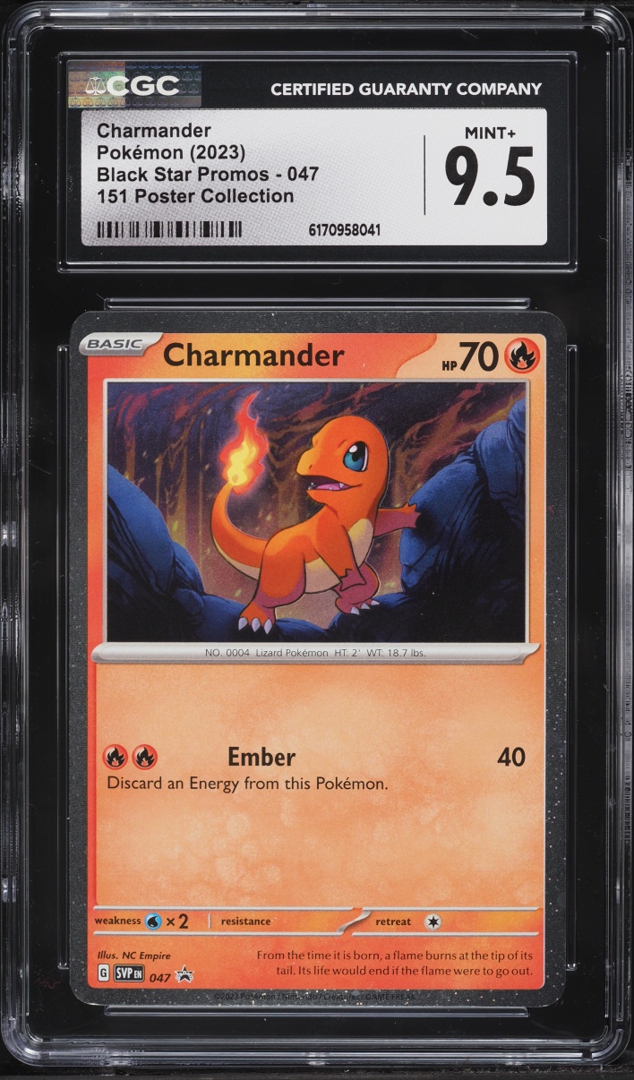 2023 Pokemon Scarlet & Violet Promo 151 Poster Collection Charmander #47 CGC 9.5 MINT+