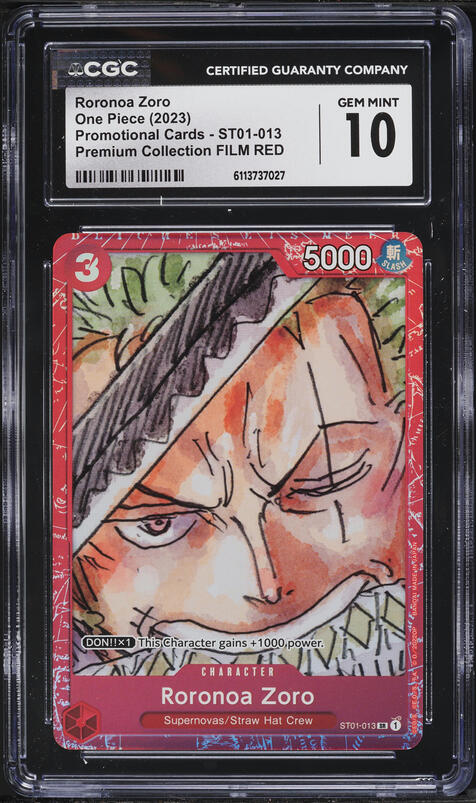 2023 One Piece Promo Treasure Cup Top 8 Roronoa Zoro #ST01-013 PSA