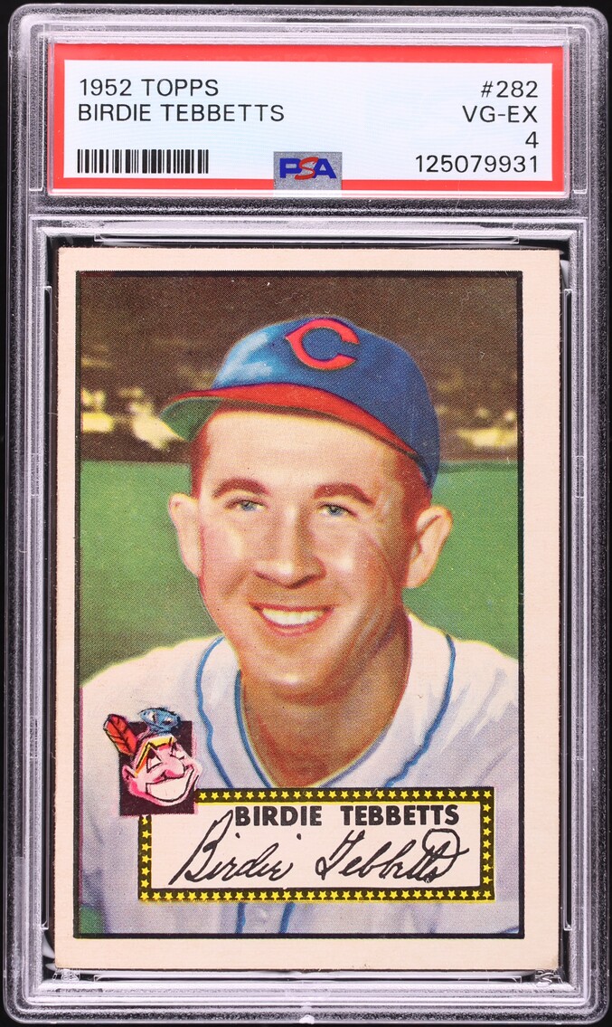 1952 Topps Birdie Tebbetts #282 PSA 4 VGEX