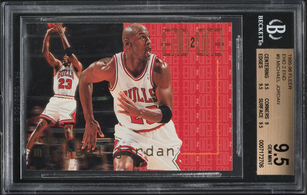 1995 Fleer End To End Michael Jordan #9 BGS 9.5 GEM MINT