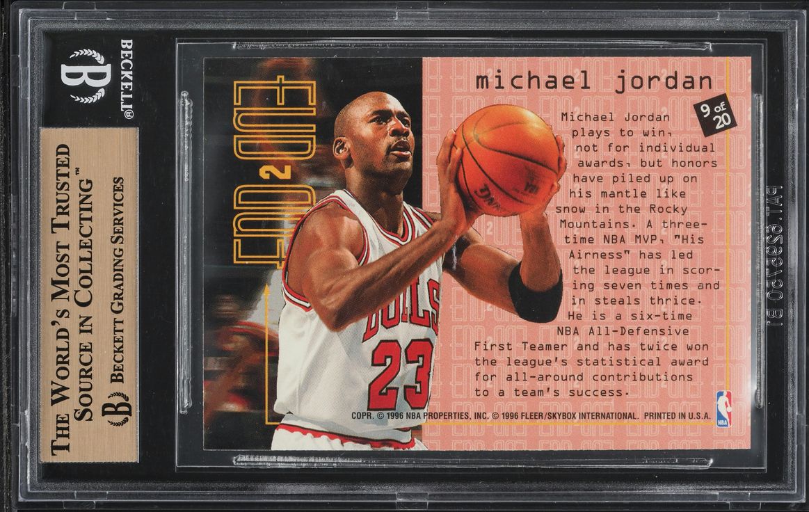 1995 Fleer End To End Michael Jordan #9 BGS 9.5 GEM MINT