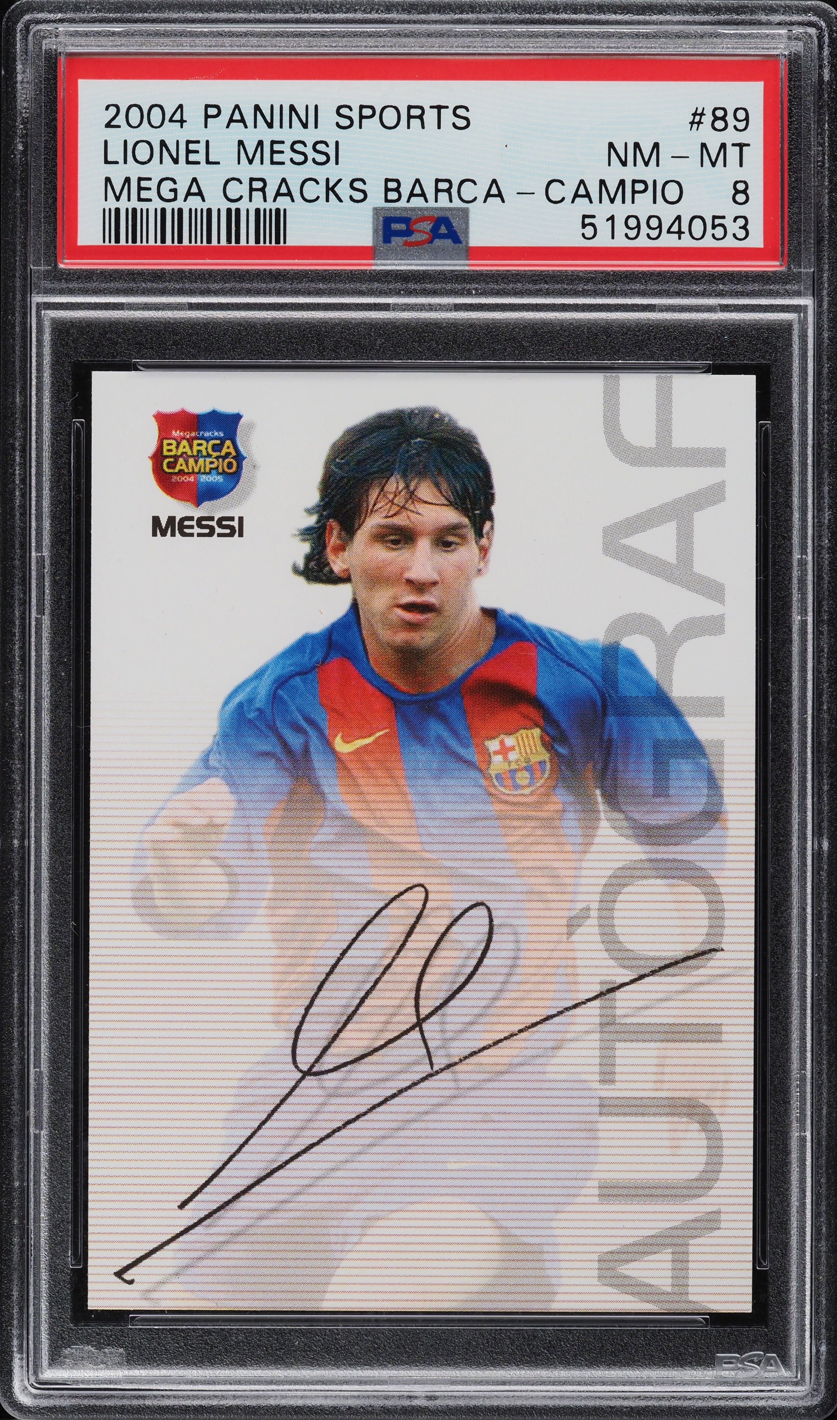 リオネルメッシ　ルーキーカード 2004 Panini Mega Cracks 2004 Panini Sports Mega Cracks Campions Lionel Messi ROOKIE