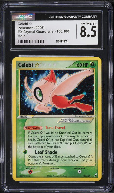2006 Pokemon Japanese Miracle Crystal Holo Celebi Gold Star #4 PSA