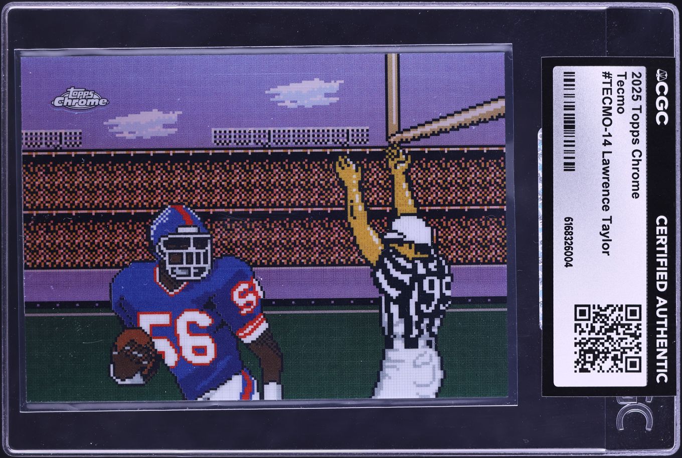 2025 Topps Chrome Tecmo Lawrence Taylor #TECMO-14 CGC AUTH