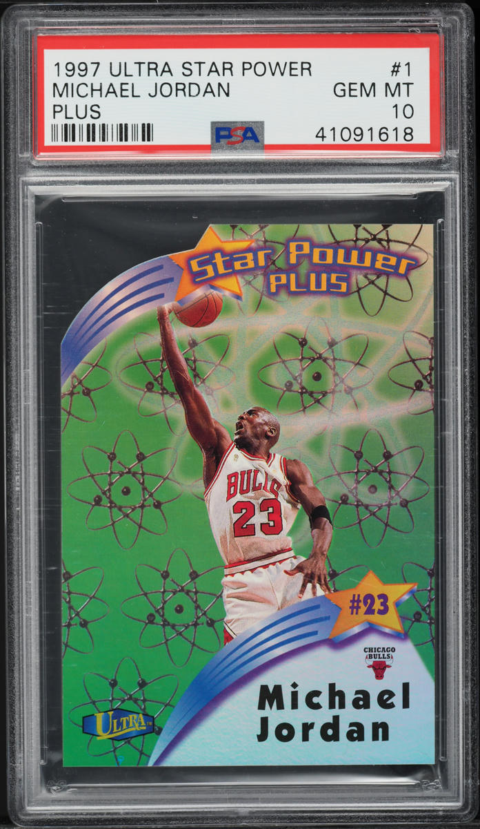 1997 Ultra Star Power Plus Die-Cut Michael Jordan #1 PSA 10 GEM MINT