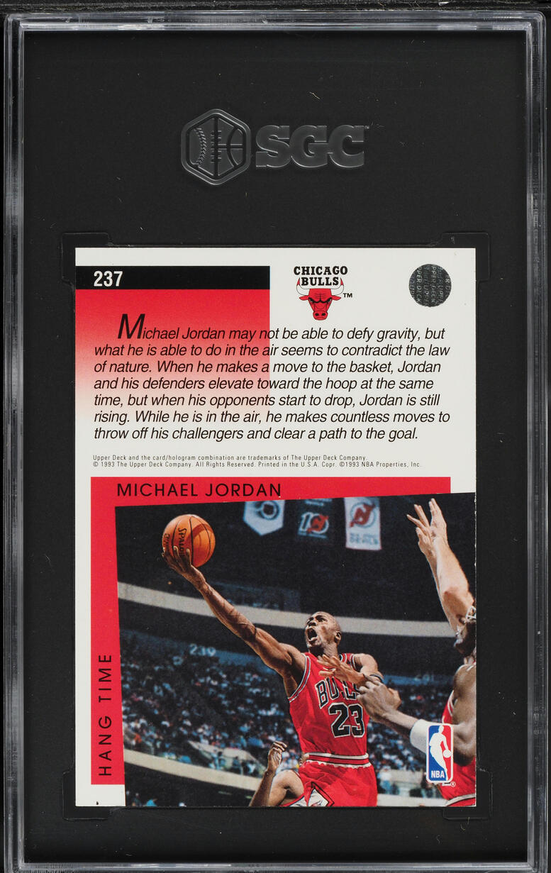 1994 Upper Deck Signature Moves He's Back Reprint Michael Jordan #237 SGC 8