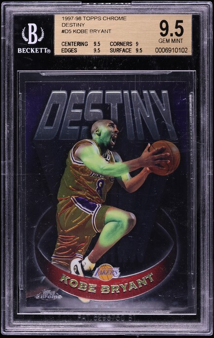 1997 Fleer Thrill Seekers Kobe Bryant #2 BGS 9 MINT on Fanatics