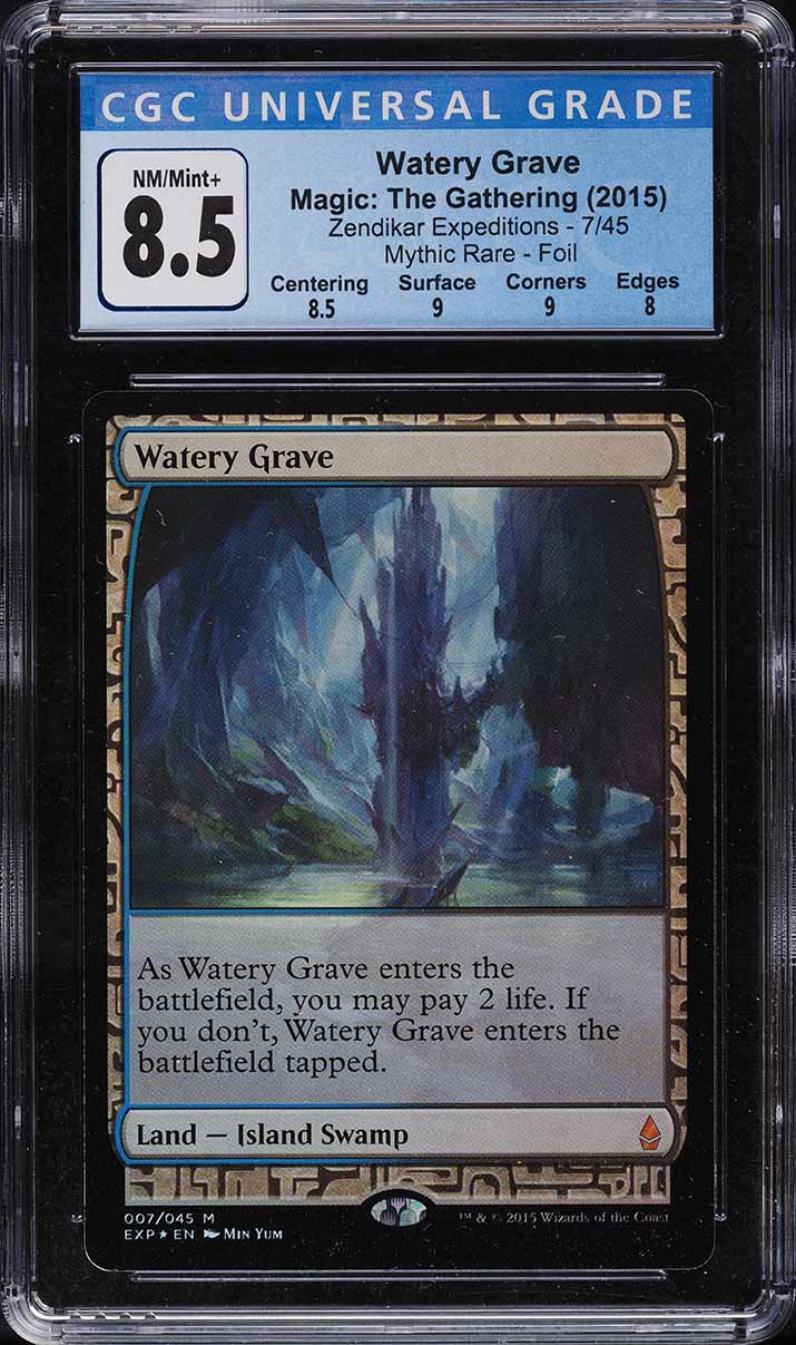 2015 Magic The Gathering Zendikar Expeditions Foil Watery Grave