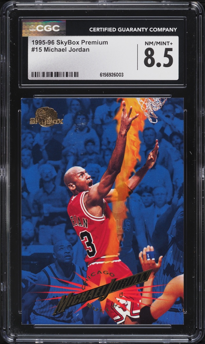1995 SkyBox Premium Michael Jordan #15 CGC 8.5 NM-MT+