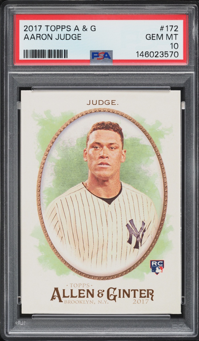 2017 Topps Allen & Ginter Aaron Judge ROOKIE #172 PSA 10 GEM MINT