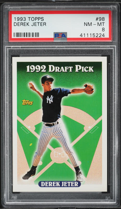 1993 デレク・ジータ　psa7 1993 Topps Derek Jeter ROOKIE #98 PSA 7 NRMT on Fanatics Collect