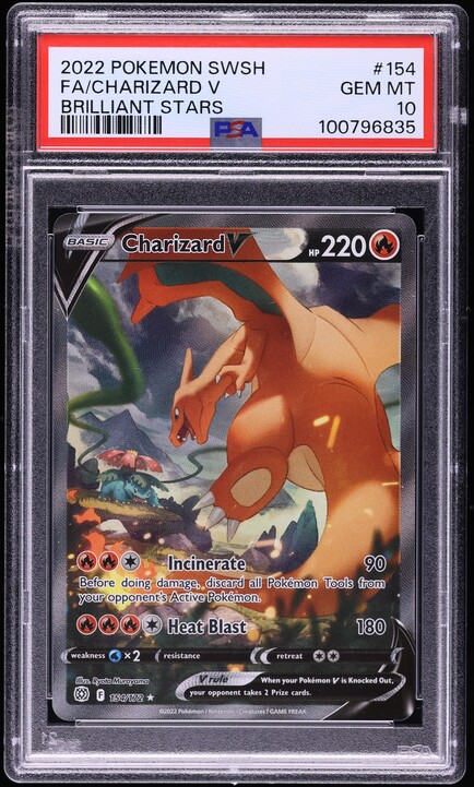 2022 Pokemon Japanese SWSH VSTAR Universe Charizard V #211 PSA 10