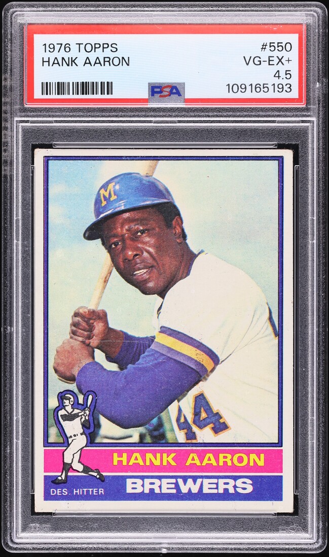 1976 Topps Hank Aaron #550 PSA 4.5 VGEX+