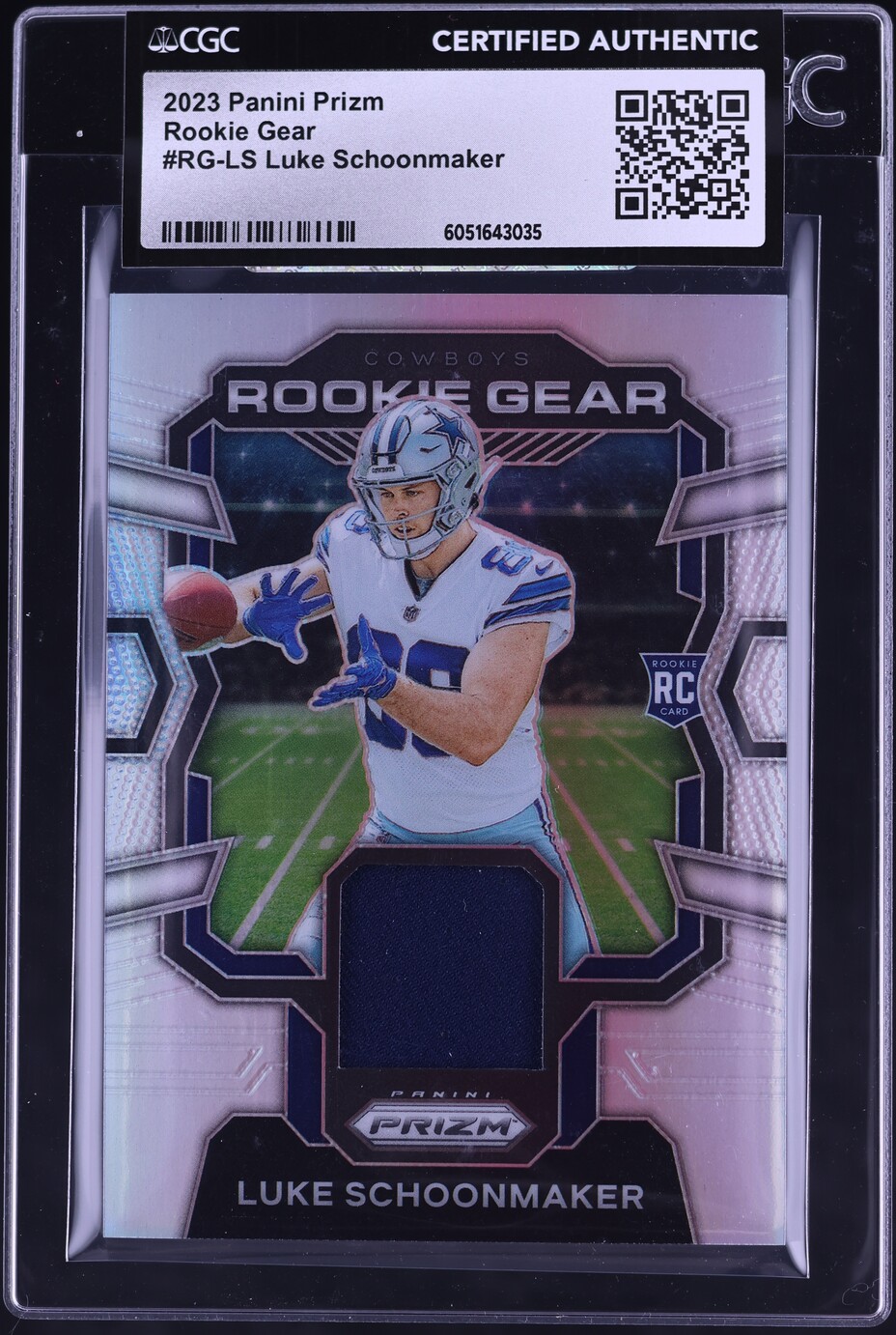 2023 Panini Prizm Gear Luke Schoonmaker ROOKIE PATCH #RG-LS CGC AUTH on ...