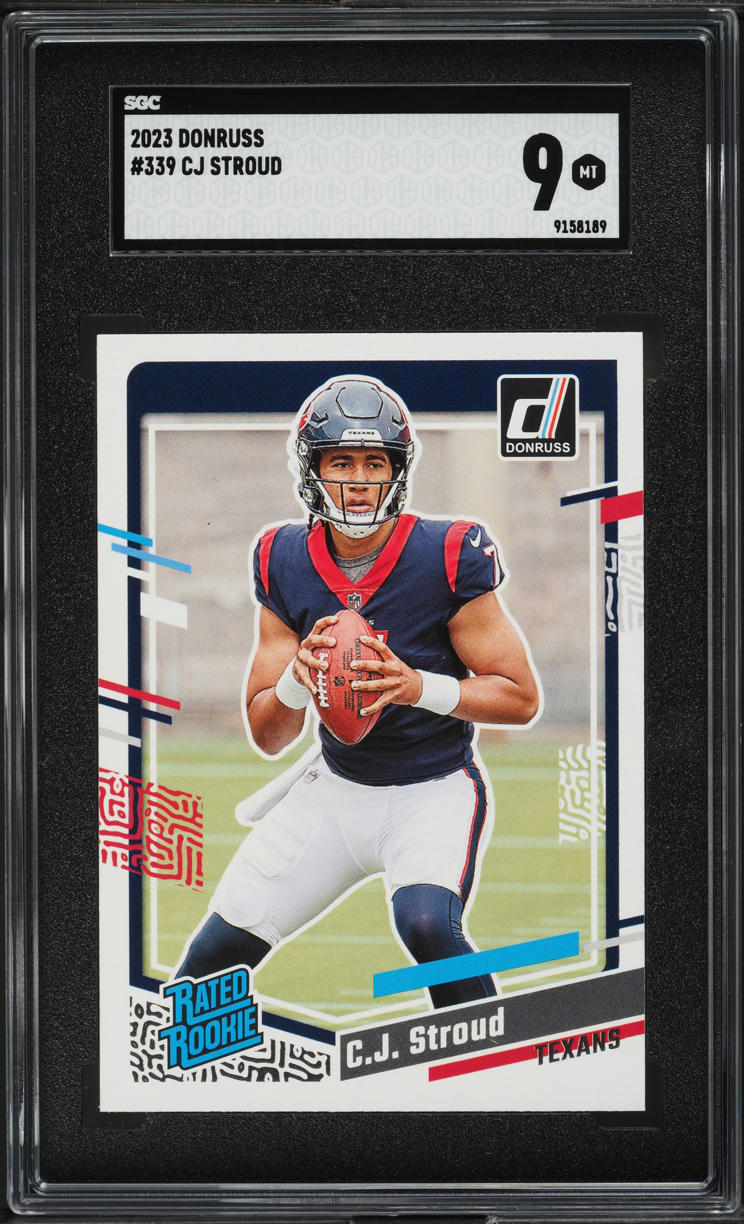 2023 Donruss Football C.J. Stroud ROOKIE #339 SGC 9 MINT