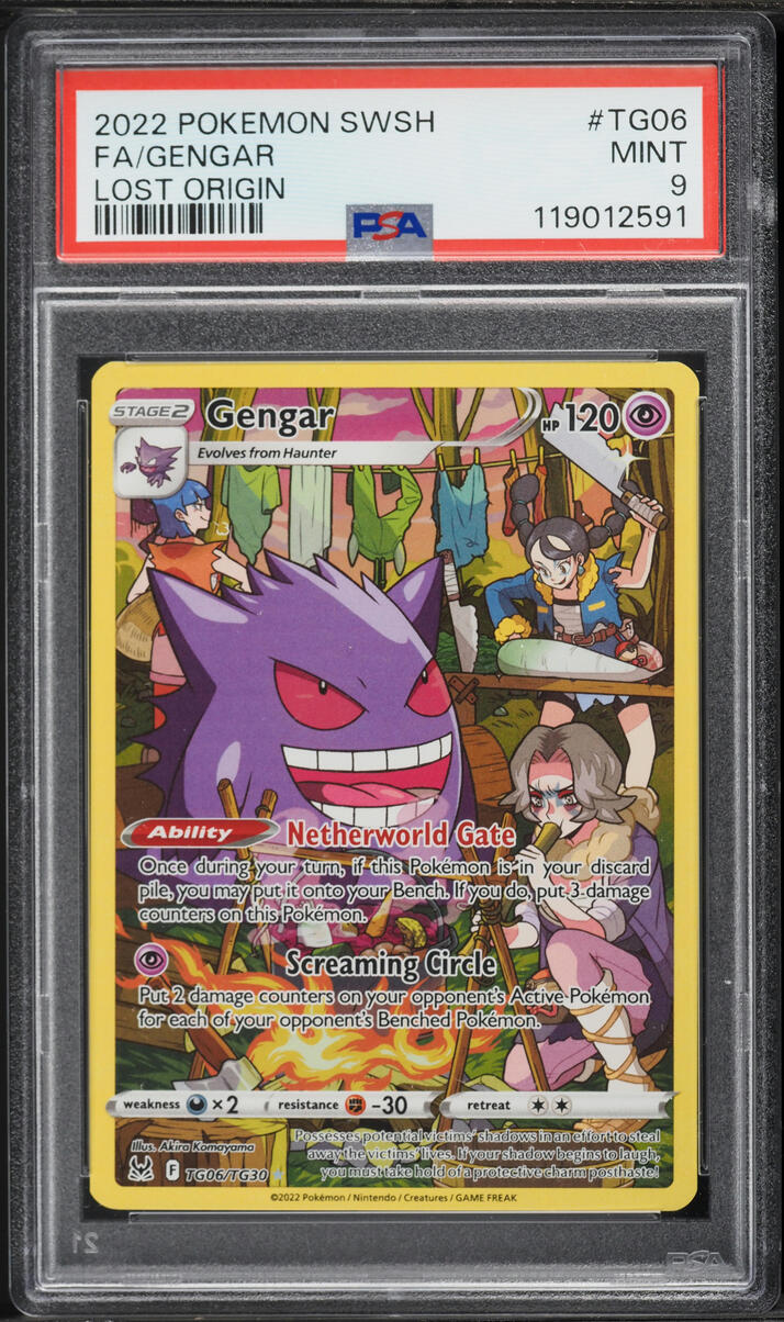 2022 Pokemon Sword & Shield Lost Origin CHR Gengar #TG06 PSA 9 MINT