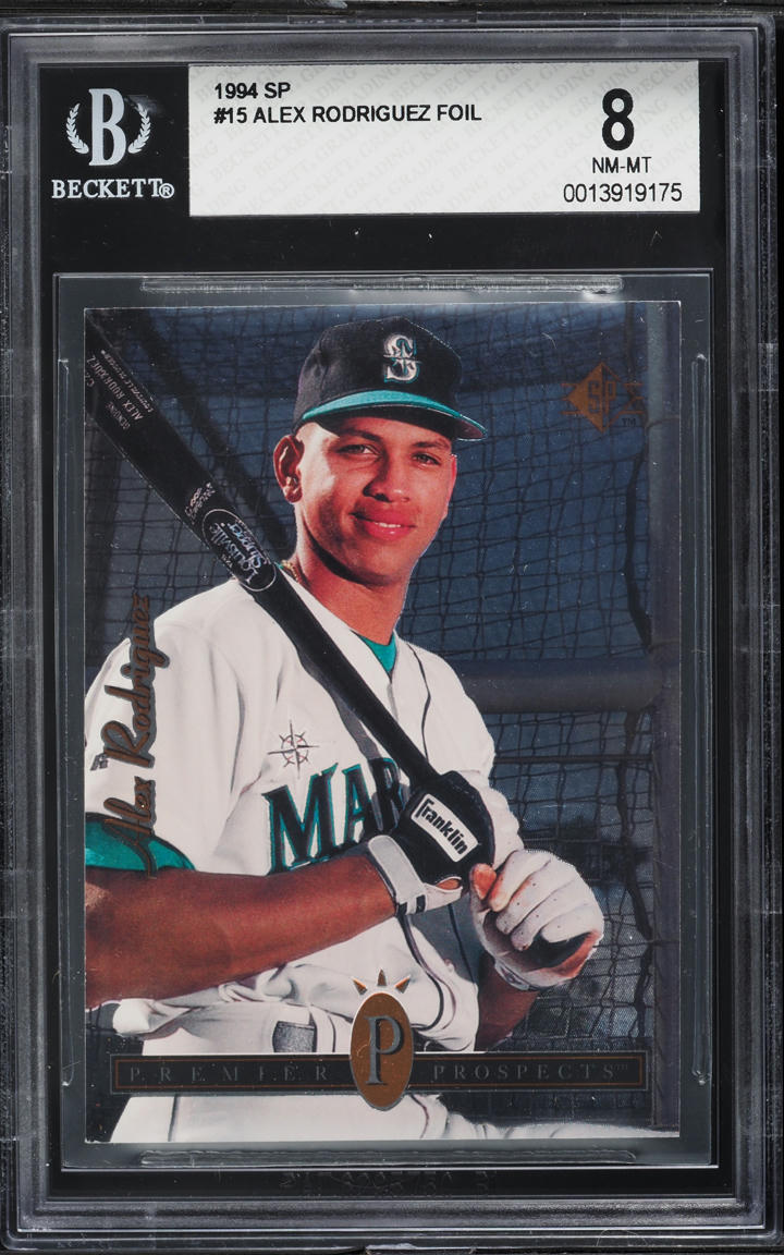 1994 SP Foil Alex Rodriguez ROOKIE #15 BGS 8 NM-MT