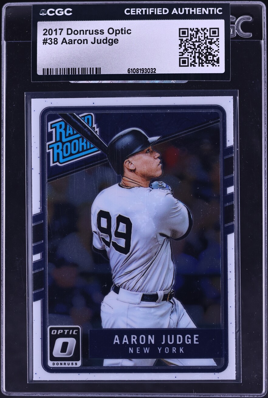 2017 Donruss Optic Aaron Judge ROOKIE #38 CGC AUTH