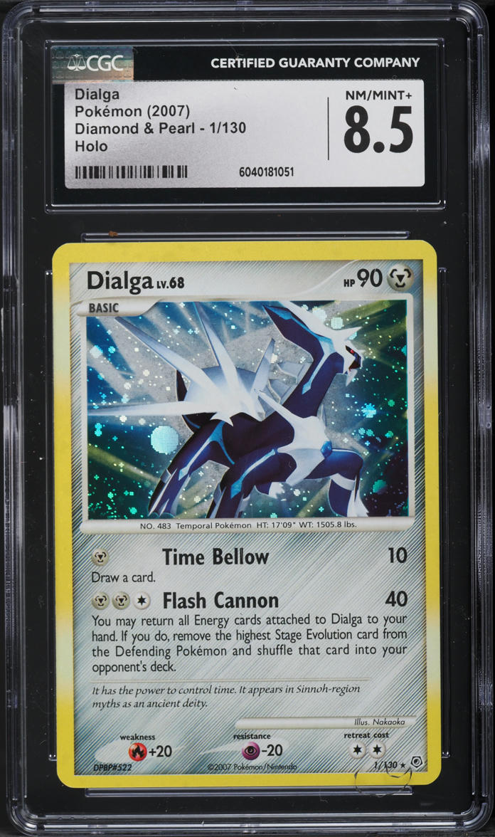 2007 Pokemon Diamond & Pearl Holo Dialga #1 CGC 8.5 NM-MT+