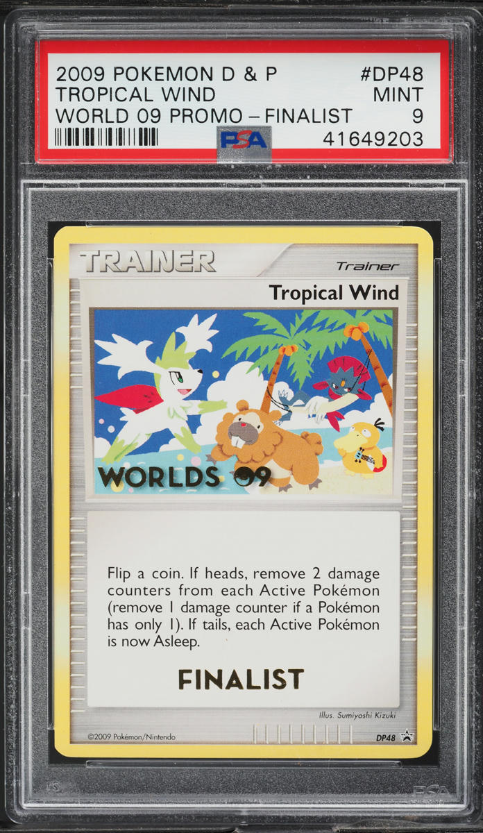 2009 Pokemon DP World '09 Promo Finalist Tropical Wind #DP48 PSA 9 MINT