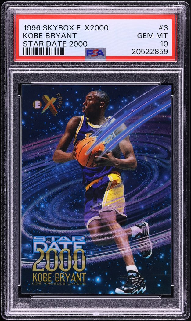 1996 Skybox E-X2000 Star Date 2000 Kobe Bryant ROOKIE #3 PSA 10 GEM MINT - Photo 1