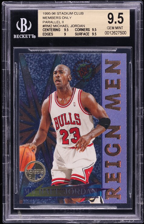 1995 Stadium Club Members Only Parallel II Michael Jordan #RM2 BGS 9.5 GEM MINT