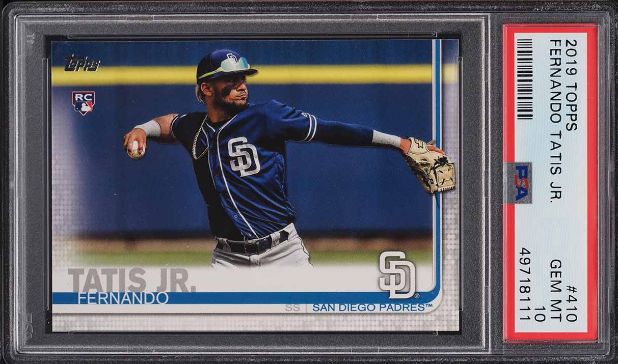 2019 Topps Fernando Tatis Jr. ROOKIE #410 PSA 10 GEM MINT