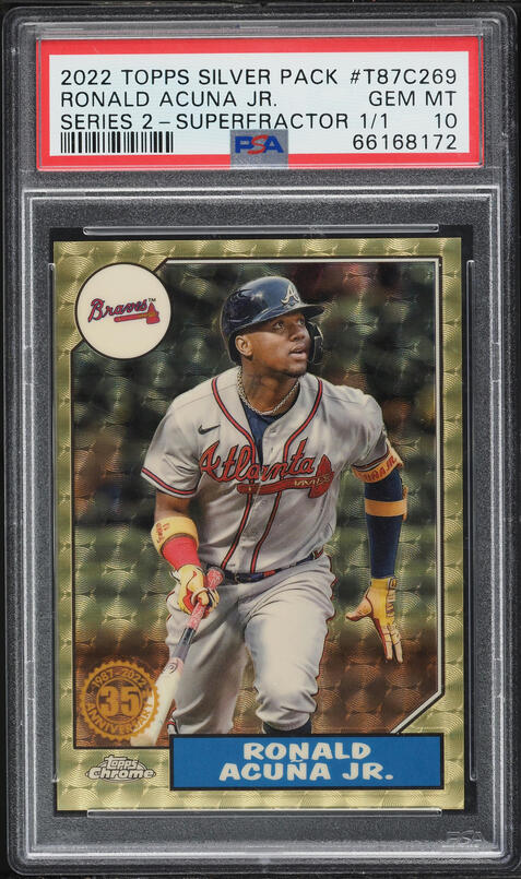 2022 Topps Allen and Ginter Silver Portrait #14 Ronald Acuna Jr