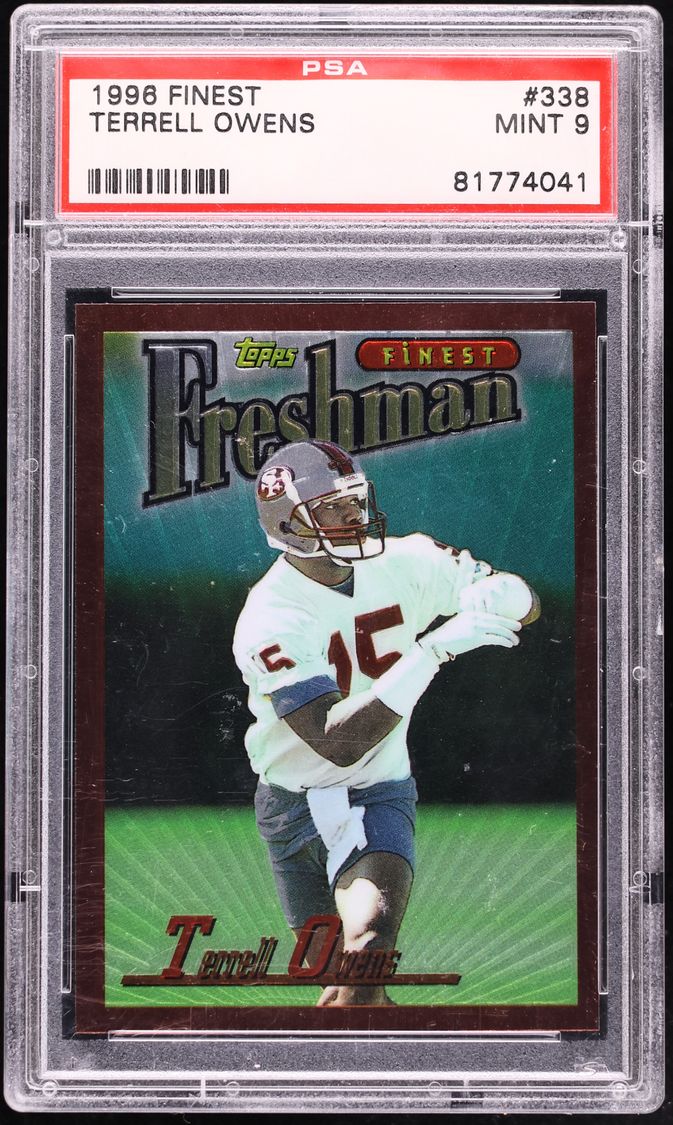 1996 Finest Football Terrell Owens ROOKIE #338 PSA 9 MINT