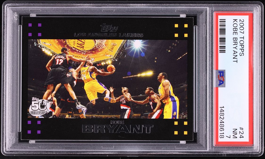 2007 Topps Basketball Kobe Bryant #24 PSA 7 NRMT