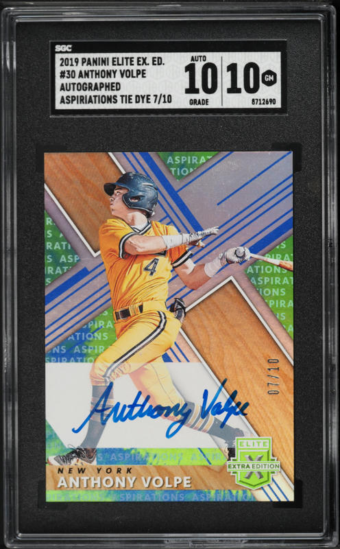 2023 Bowman Chrome Superfractor Anthony Volpe ROOKIE AUTO DNA 10 1