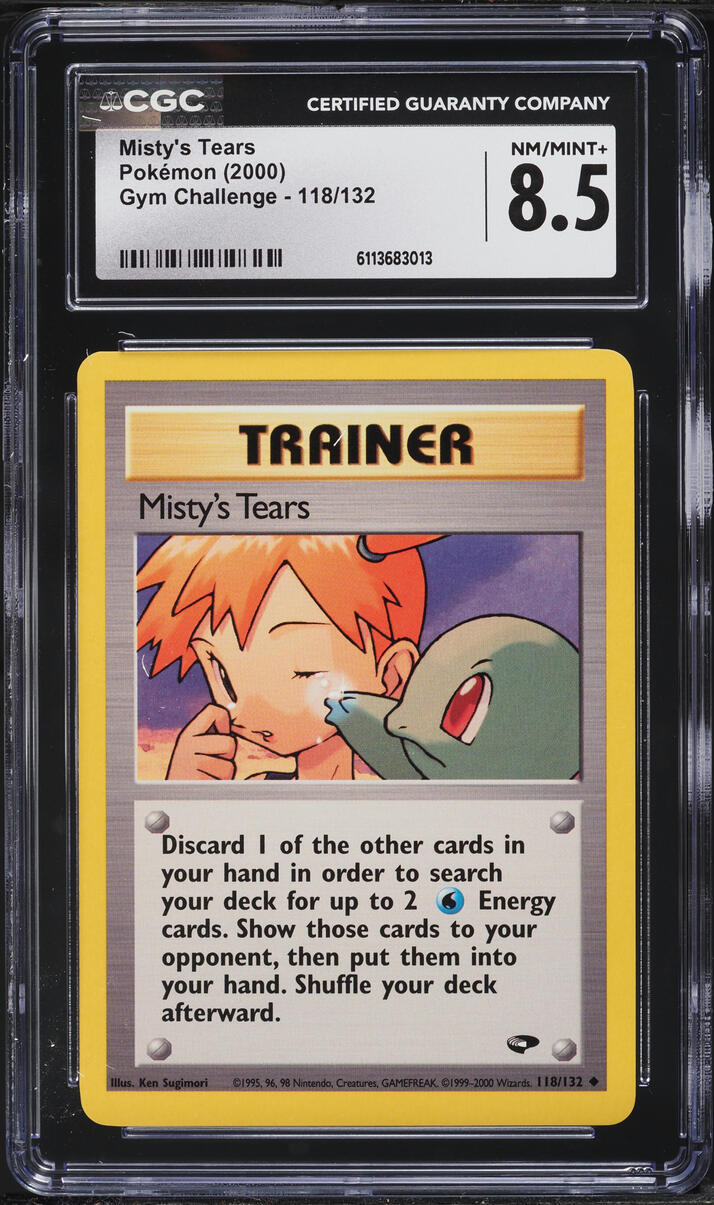 2000 Pokemon Gym Challenge Misty's Tears #118 CGC 8.5 NM-MT+