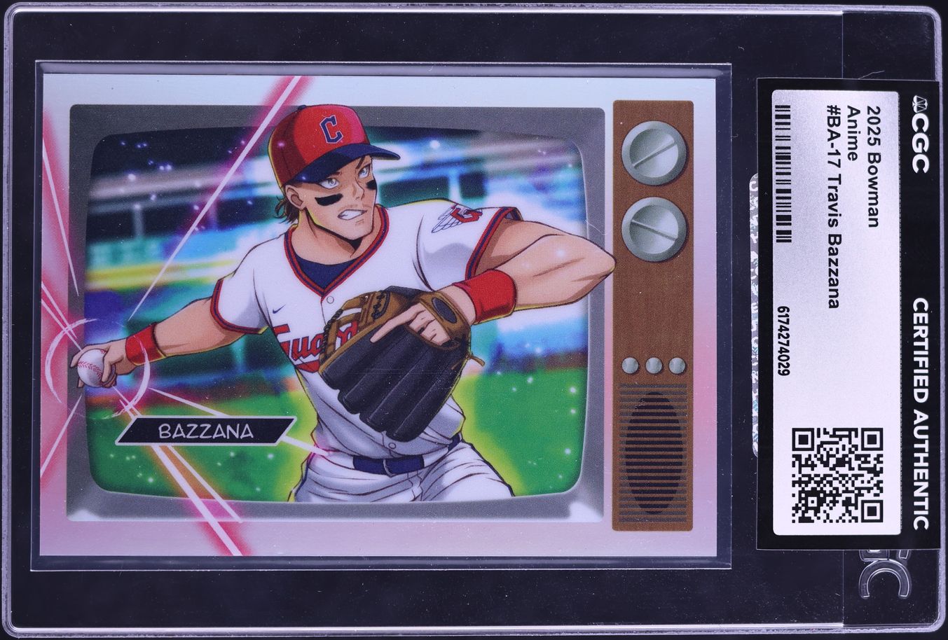 2025 Bowman Anime Travis Bazzana PROSPECT #BA-17 CGC AUTH