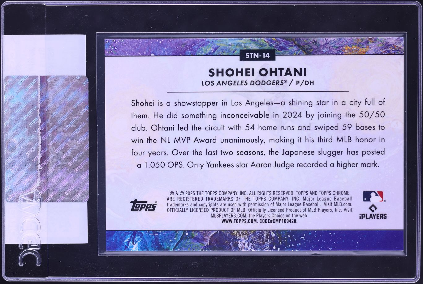 2025 Topps Chrome Cosmic Stars In The Night Shohei Ohtani #STN-14 CGC AUTH