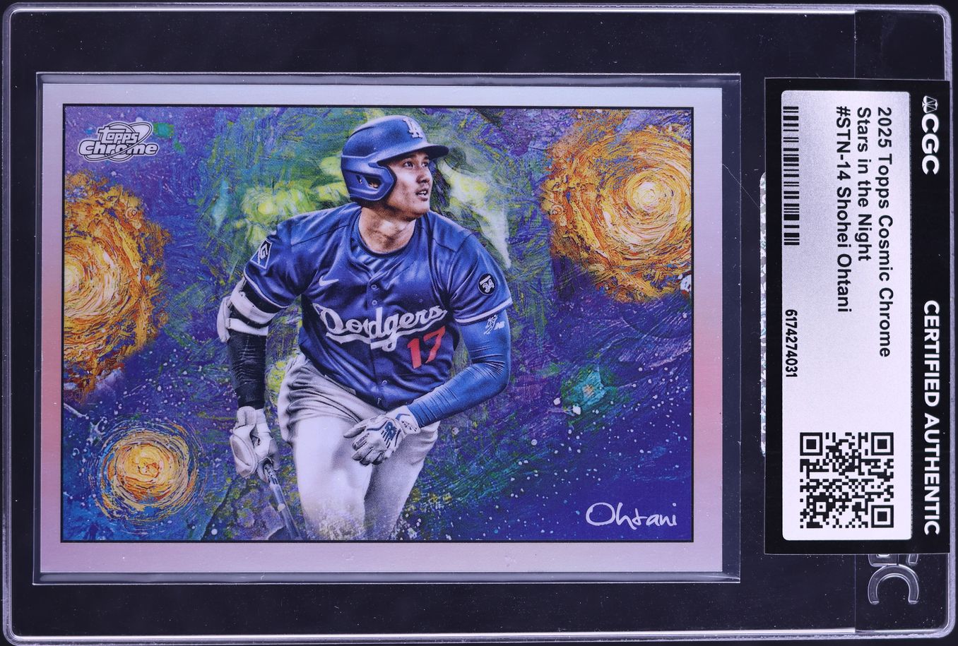 2025 Topps Chrome Cosmic Stars In The Night Shohei Ohtani #STN-14 CGC AUTH
