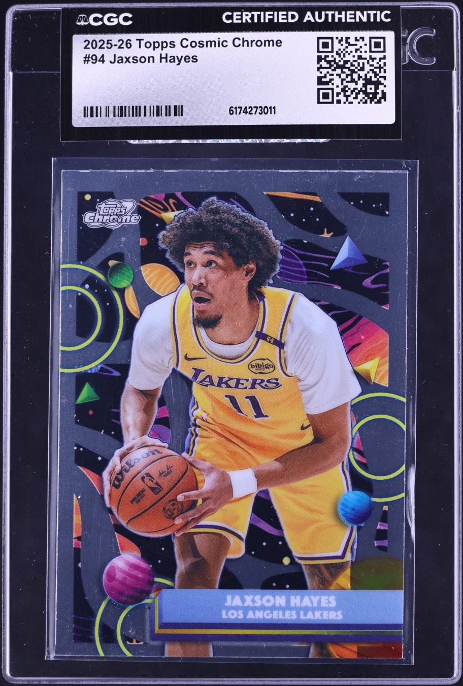 2025 Topps Chrome Cosmic Jaxson Hayes #94 CGC AUTH