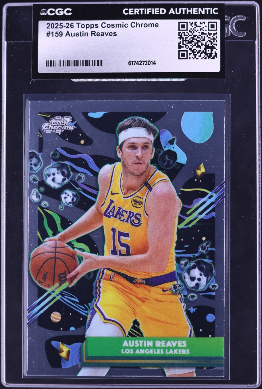 2025 Topps Chrome Cosmic Austin Reaves #159 CGC AUTH