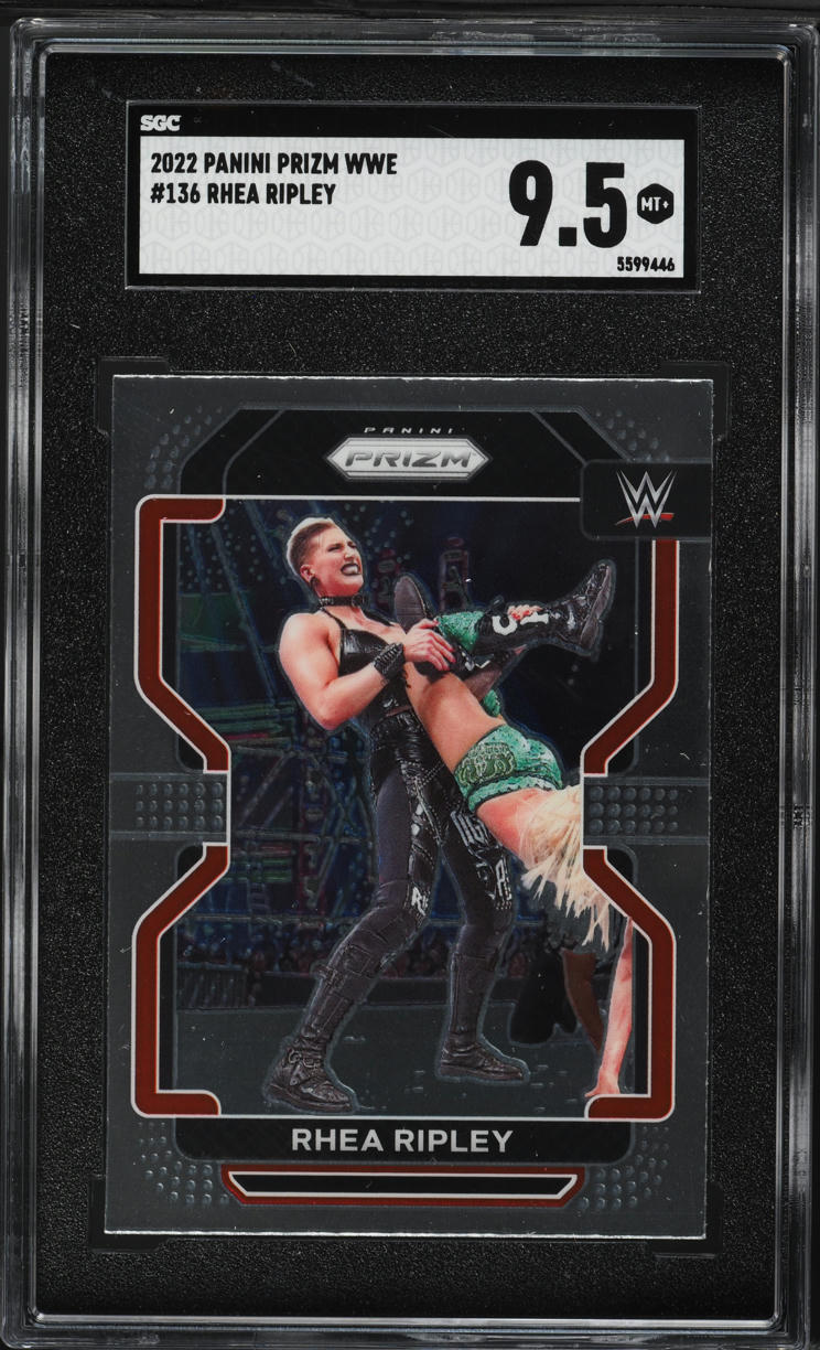 2022 Panini Prizm WWE Rhea Ripley #136 SGC 9.5 MINT+