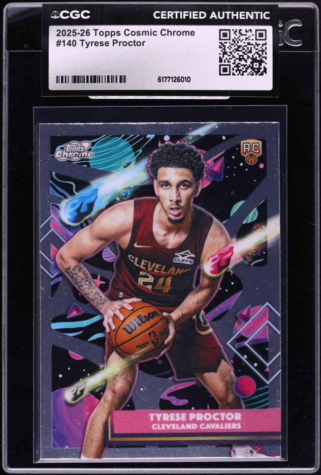 2025 Topps Chrome Cosmic Tyrese Proctor ROOKIE #140 CGC AUTH